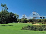 Cupp integrates objects on the horizon into Savannah Harbor's golf experience.