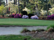 The 18th green at Mid-Pines