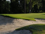 The green on the par-five 4th at Kilmarlic