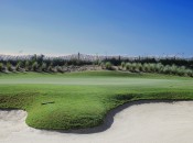 The 15th green at Turtle Point Golf Course