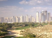The par-4 8th hole on the Majilis Course at the Emirates Golf Club in Dubai.