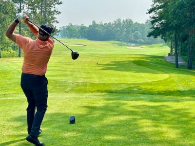 PGA Tour star Tom Lehman hit the opening shot for his new course design at Cragun’s Resort in his home state of Minnesota