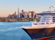 Cunard’s ocean luxury liner the Queen Mary II in New York Harbor.              Photo Courtesy of Cunard