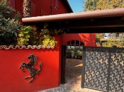 “The Prancing Horse” is Ferrari’s logo and the name of its gourmet restaurant. Photo by Harrison Shiels
