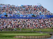 Le Golf National's grandstand on 18