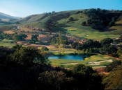 From the southwest side of the valley, look back to clubhouse, restaurant and bungalows.