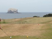 No. 12 at the Glen is a big, cascading downhill par 4. Aim to the right of Bass Rock.