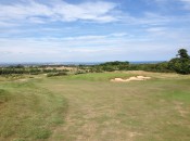 No. 13 is short, but good luck with magnet-like sandtrap to right of green.