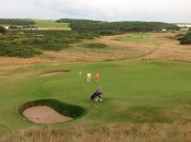 At Turnberry, the golf course wends its way through the terrain.