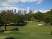 View of Dallas skyline from No. 15 at Stevens Park