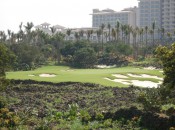 Like the orignal, the new Mission Hills Hainan resort combines deluxe accomodations and facilities with first-rate golf, much of it dramatically carved from the island's black lava.