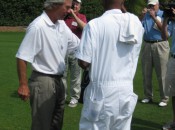 19-time winner Ben Crenshaw does not need his caddie's advice on where to eat barbecue!