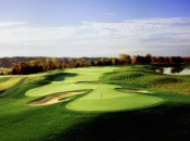 The final hole at the Robert Trent Jones, Jr. designed Kaluhyat is just one of 54 superb holes at New York's largest golf resort.