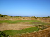 The 2nd green at the stunning Burnham & Berrow GC