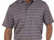 Carnoustie men's Performance striped polo.  Photo courtesy of Carnoustie.