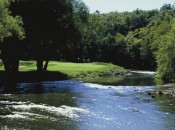 It looks pastoral, but the Sheboygan River also functions as a recurrent hazard at Blackwolf Run