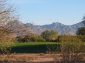 Precipitous changes in elevation take place in mesmerizing distant perspectives, as the flat desert floor forms the palette for architects Coore and Crenshaw.