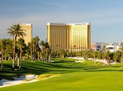 The par 4, 8th hole, known as "Hai Way," heads right to Mandalay Bay © Robert Kaufman