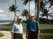 Robert Trent Jones and Laurance Rockefeller at Dorado Beach in the '50s