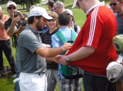 Molinari autographed the shirt of an excited Irish spectator